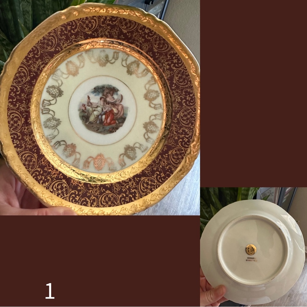 (7) RARE & VINTAGE FINE CHINA 22KT GOLD